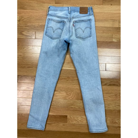 *Levi's Wedgie Button Bly Denim Jeans Womens Size 25 Light Wash Cotton Casual - Picture 7 of 11